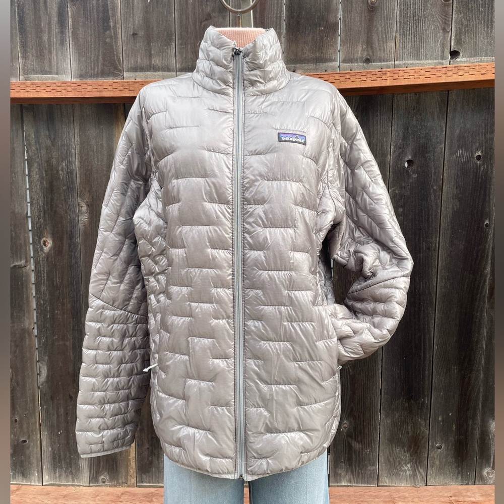 Patagonia Grey Silver PlumaFill Insulation Micro Puffer Jacket XL
